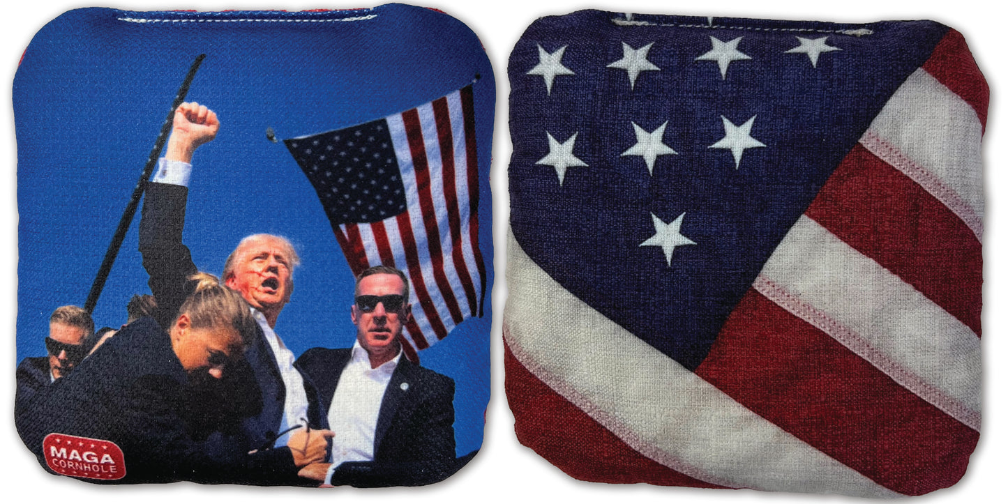 Iconic Trump Fight Bag, American Flag